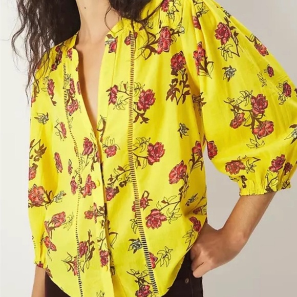 Anthropologie Anita Floral Buttondown - Picture 4 of 16
